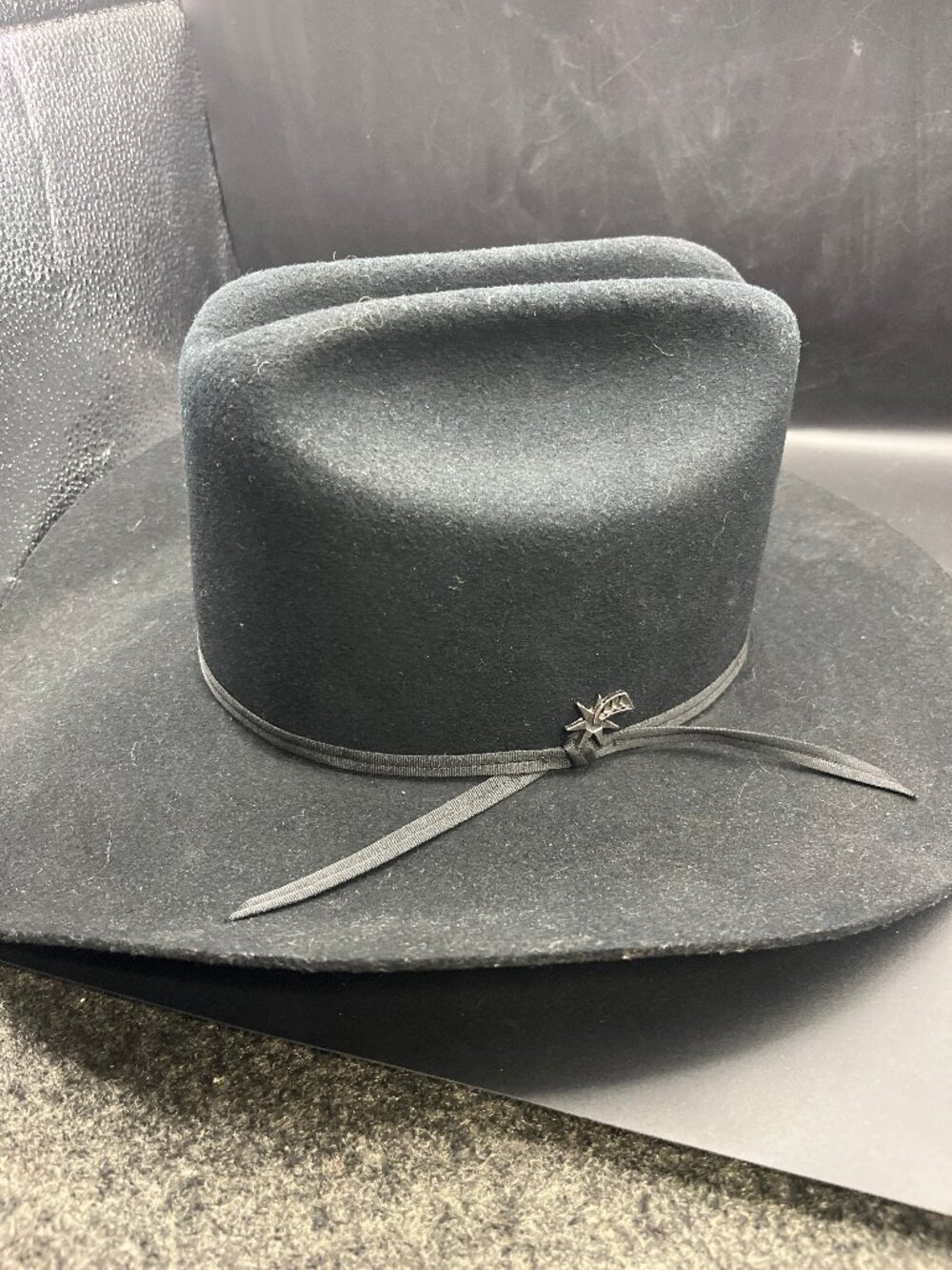Tio's Colt Black 100% Wool Western Cowboy Hat Made in USA Size 6 5/8